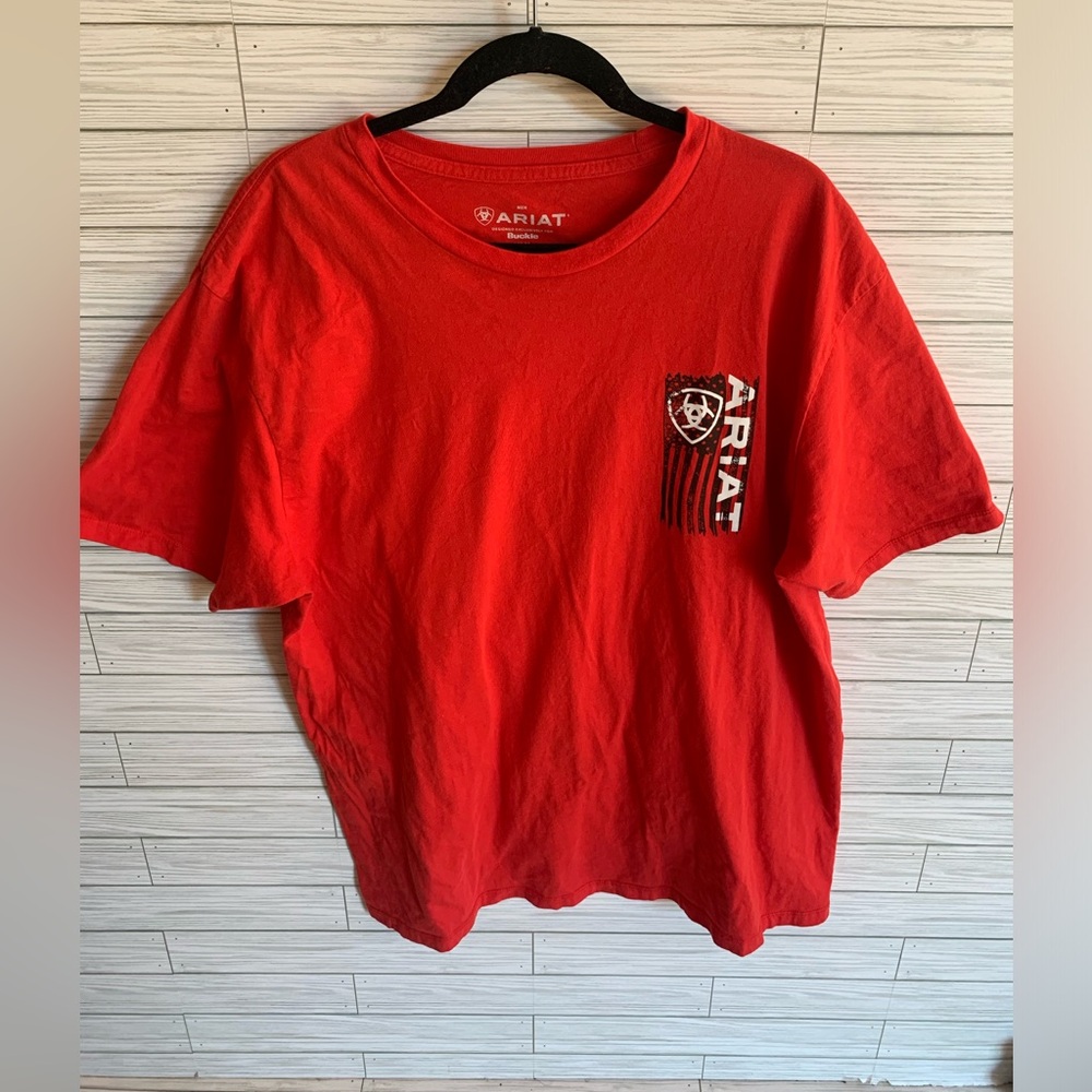 Ariat Red Short-Sleeve Logo Tee